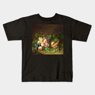 Fruit Still Life with Bee by Johann Amandus Winck Kids T-Shirt